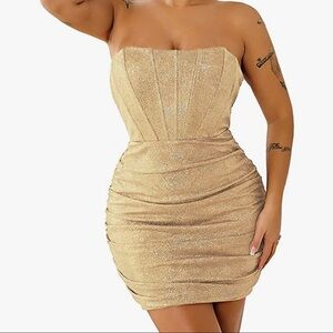 Celebration dress strapless sexy nwot